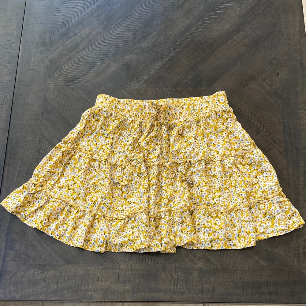 Women’s Floral Yellow Skirt